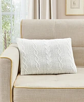 Sunham Knitted Cable Decorative Pillow, 14" x 20"