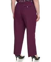 Calvin Klein Plus Mid Rise Straight Leg Pants