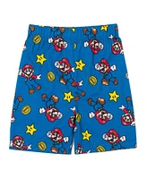 Super Mario Toddler Boys Nintendo Luigi Pajama Shirt and Shorts Sleep Set