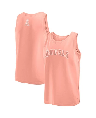 Fanatics Men's Coral Los Angeles Angels Elements Tank Top