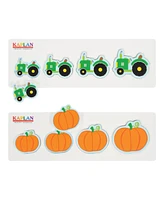 Kaplan Early Learning Size and Sequence Farm Puzzles - Set of 4