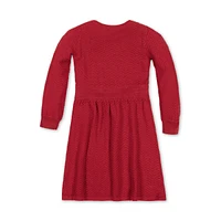 Hope & Henry Baby Girls Organic Long Sleeve Balloon Sweater Dress