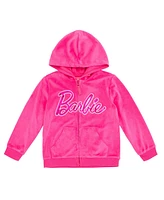 Barbie Toddler Girls Velour Matching Family Zip Up Hoodie Pants Outfit Set Newborn to Adult (Newborn - 2XL)