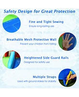 Costway 9-in-1 Inflatable Water Slide Kids Bounce Castle Giant Water Park w/ 860W Blower