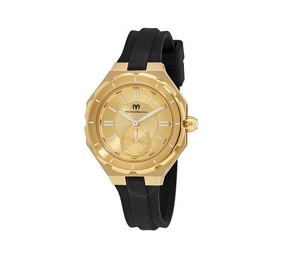 TechnoMarine Women's Tm-120038 Cruise Quartz Chronograph Gold Dial Watch