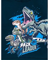 Jurassic World Toddler Boys Dinosaur Park T-Rex Fleece Pullover Hoodie and Pants Outfit Set to