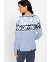 Olsen Women's Nordic Pullover