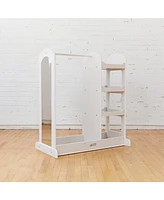 ECR4Kids Dress Up Center with Mirrors, Natural