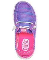 Hey Dude Toddler Girls Wendy Stretch Mesh Casual Moccasin Sneakers from Finish Line