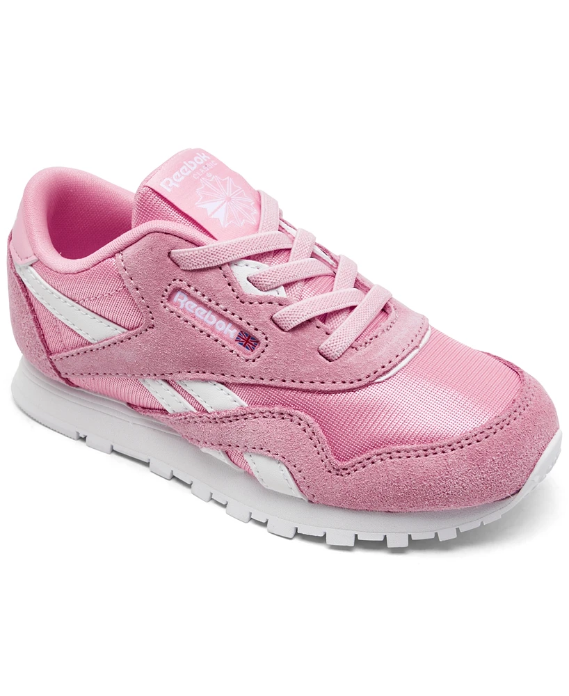 Reebok Toddler Girls Classic Nylon Stretch Lace Casual Sneakers from Finish Line