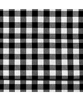 Kate Aurora Country Farmhouse Buffalo Check Plaid Gingham Single Window Curtain - 42 in. W x 95 L, Yellow