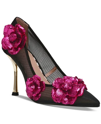 Betsey Johnson Women's Rossa Rosette Embellished Stiletto Pumps