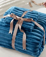 510 Design Avril Fluffy Ribbed Plush -Pc. Comforter Set