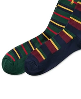 Polo Ralph Lauren Men's 2-Pk. Repp Striped Socks