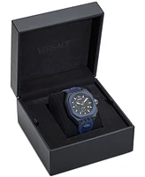 Versace Men's Swiss Chronograph Silicone Strap Watch 44mm