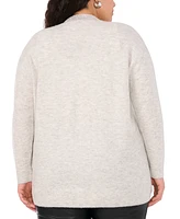 Vince Camuto Plus Rhinestone-Trim Cardigan Sweater, Created for Macy's