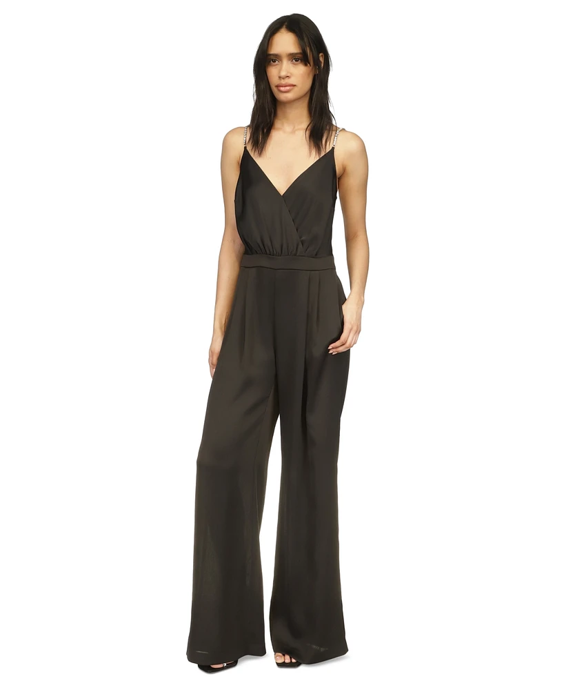 Michael Kors Women's V-Neck Sleeveless Jumpsuit