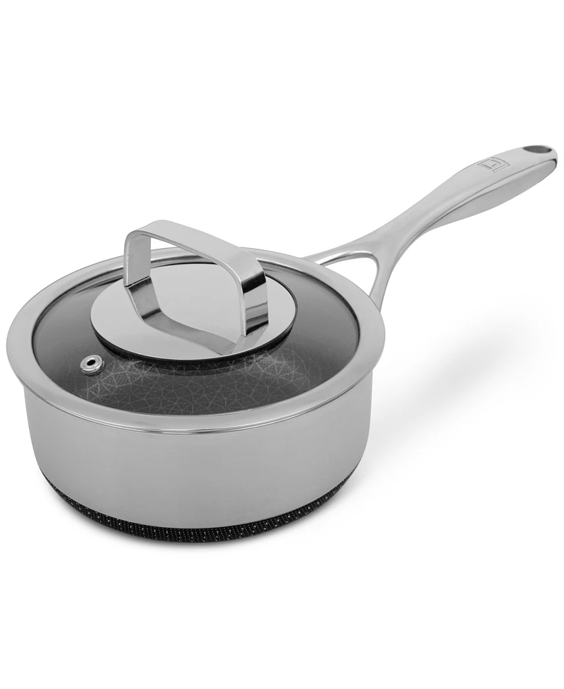 Livwell DiamondClad 1.5-Qt. Hybrid Nonstick Stainless Steel Saucepan and Lid