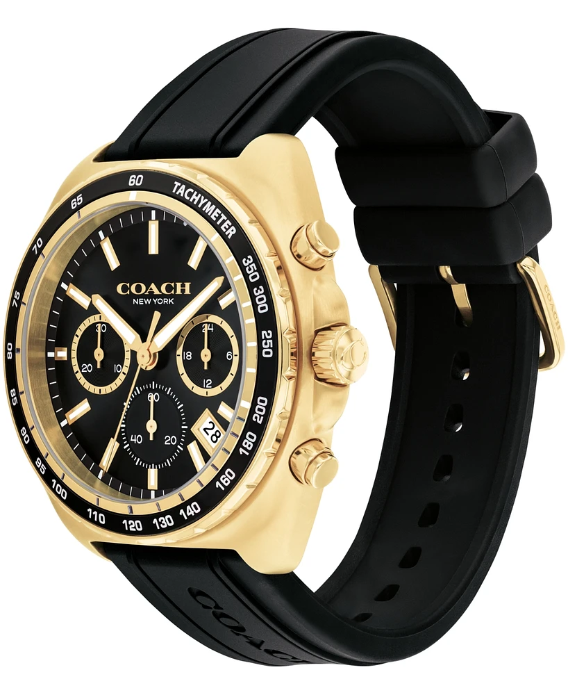 Coach Men's Charter Silicone Strap Watch 44.5mm