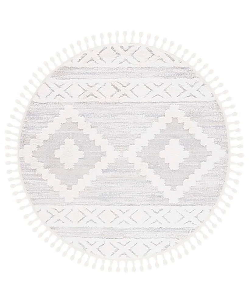 Safavieh Moroccan Tassel Shag MTS640A 6'7"x6'7" Round Area Rug