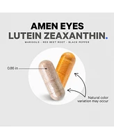 Amen Eyes Lutein Zeaxanthin Supplement - Marigold Red Beet Root Black Pepper - Eye Care, Macular Health and Vision Support Vitamins Formula - 3