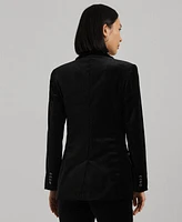 Lauren Ralph Women's Stretch Velvet Blazer, Regular & Petite