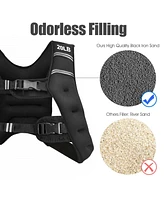 Sugift Training Weight Vest Workout Equipment with Adjustable Buckles and Mesh Bag-20 lbs