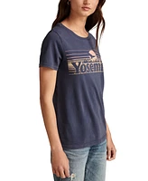 Lucky Brand Women's Yosemite Ombre Graphic Print T-Shirt