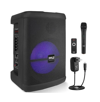 Pyle 12 Wireless Portable Pa Speaker with Led Party Lights