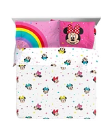 Sunny Side Up Disney Minnie Mouse Rainbow Dots Full Sheet Set