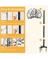 Inolait Detachable Freestanding Hose Holder for Outdoor Yard Garden Lawn