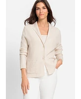 Olsen Women's Melange Rib Knit Button Cardigan