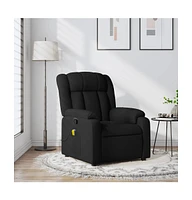 vidaXL Massage Recliner Chair Dark Fabric