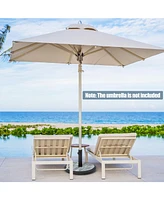 Sugift 35lbs Umbrella Base with Built-in Cement