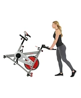 Sunny Health & Fitness Indoor Cycling Exercise Bike Workout Machine Stationary Bike with 40 Lb Flywheel and Dual Felt Resistance - Pro / Pro Ii