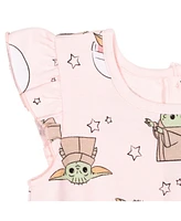 Starwars Baby Girls Star Wars Baby Yoda Sleeveless Romper