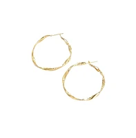 Sohi Women's Twist Hoop Earrings