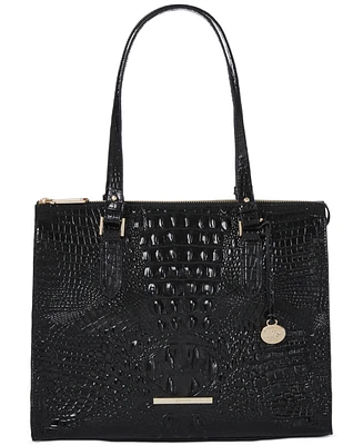 Brahmin Anywhere Melbourne Embossed Leather Tote