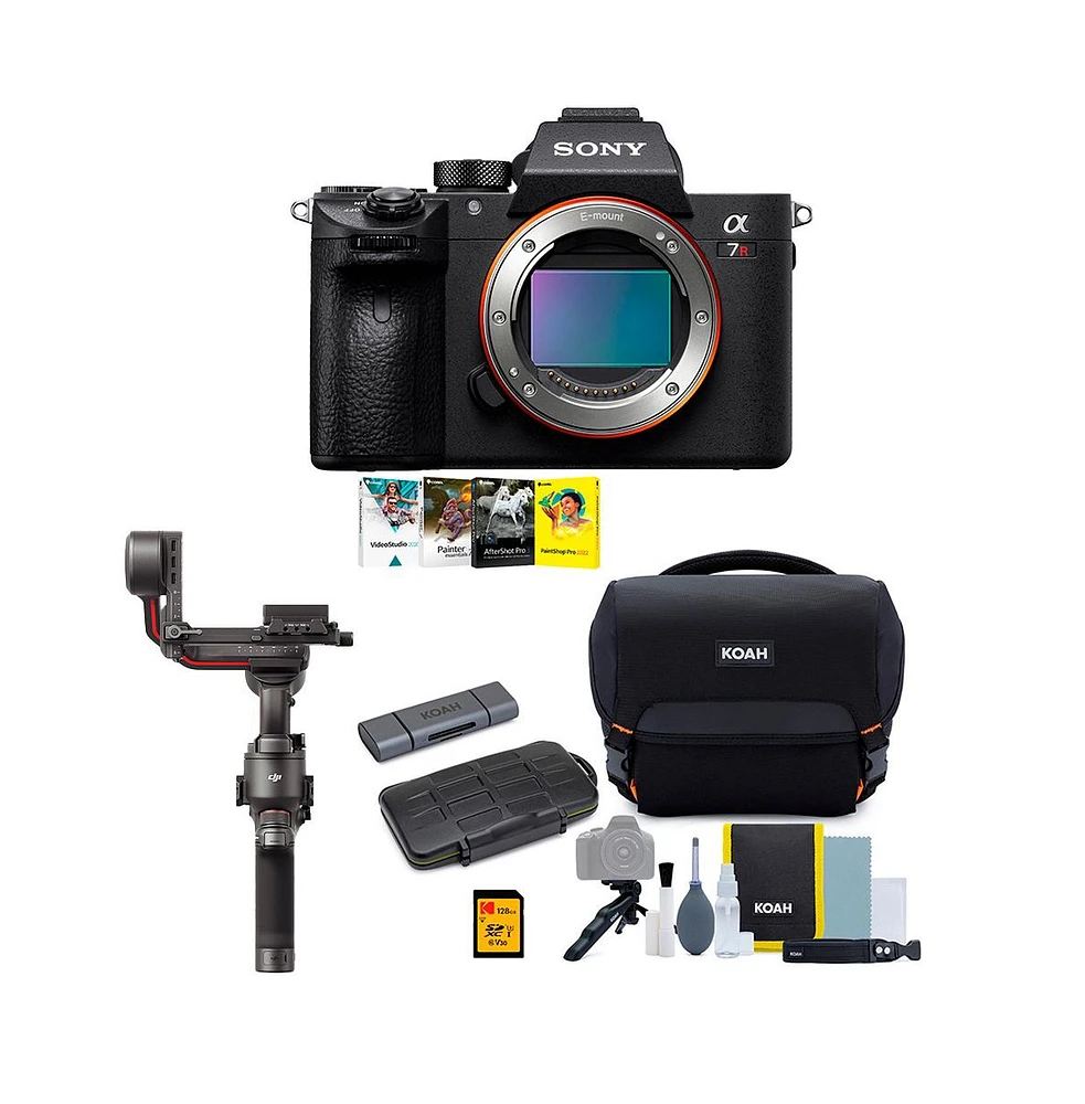 Sony a7R Iii A Mirrorless Camera with Dji Rs 3 Gimbal Stabilizer