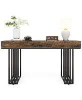 Tribesigns 55" Console Table for Entryway, Hallway Table with Stylish Metal Frame, Sofa Foyer Table for Living Room,Entrance