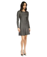 Michael Kors Women's Crewneck Long-Sleeve Dress