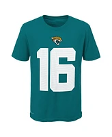 Nike Big Boys and Girls Trevor Lawrence Teal Jacksonville Jaguars Player Pride Name Number T-Shirt