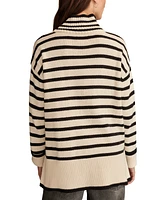 Lucky Brand Women's Mock Neck Long-Sleeve Tunic Sweater