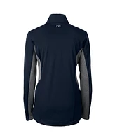 Cutter & Buck Women's Navy Minnesota Twins Navigate Softshell Full-Zip Jacket