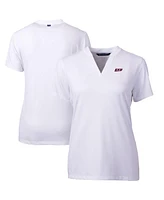 Cutter & Buck Women's White Eastern Kentucky Colonels Forge Blade V-Neck Top