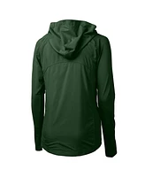 Cutter & Buck Women's Green Baylor Bears Adapt Eco Knit Hybrid Full-Zip Hoodie