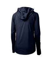 Cutter & Buck Women's Navy Auburn Tigers Adapt Eco Knit Hybrid Full-Zip Hoodie