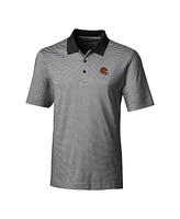 Cutter & Buck Men's Cincinnati Bengals Helmet Forge Tonal Stripe Stretch Polo