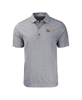 Cutter & Buck Men's Lsu Tigers Forge Eco Heathered Stripe Stretch Polo