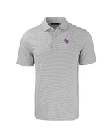 Cutter & Buck Men's Stephen F Austin Lumberjacks Forge Eco Double Stripe Stretch Polo